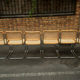 Set of 6 chairs Marcel Breuer model cesca B32