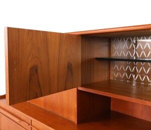 Danish design teak highboard, 1960s