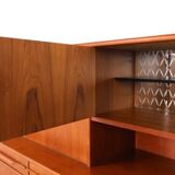 Danish design teak highboard, 1960s