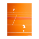 Original lithograph signed and numbered Gilles Aillaud, Roland-Garros, 1984.
