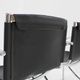 Giotto Stoppino black leather and chrome vintage dining chairs model Jot