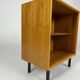 Vintage walnut shelf nightstand 60s mid-century bookcase