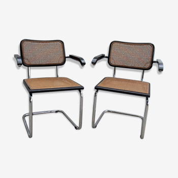 Paire de fauteuil Marcel Breuer Cesca B64