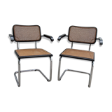Pair of Chair Marcel Breuer Cesca B64
