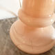 Pair of pink opaline lamps