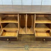 1930s English walnut secretary