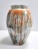 Orange and Beige Lacquered Earthenware Vase / Umbrella Stand by Pasquinucci