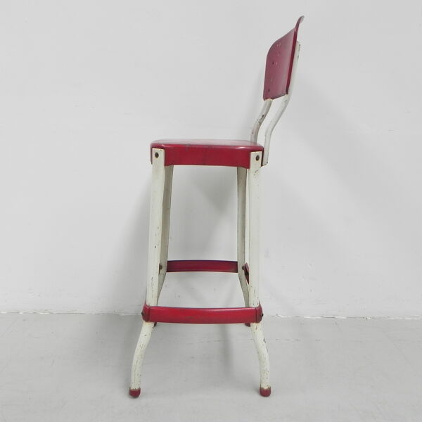 Tabouret de bar industriel en acier, tabouret, Cosco