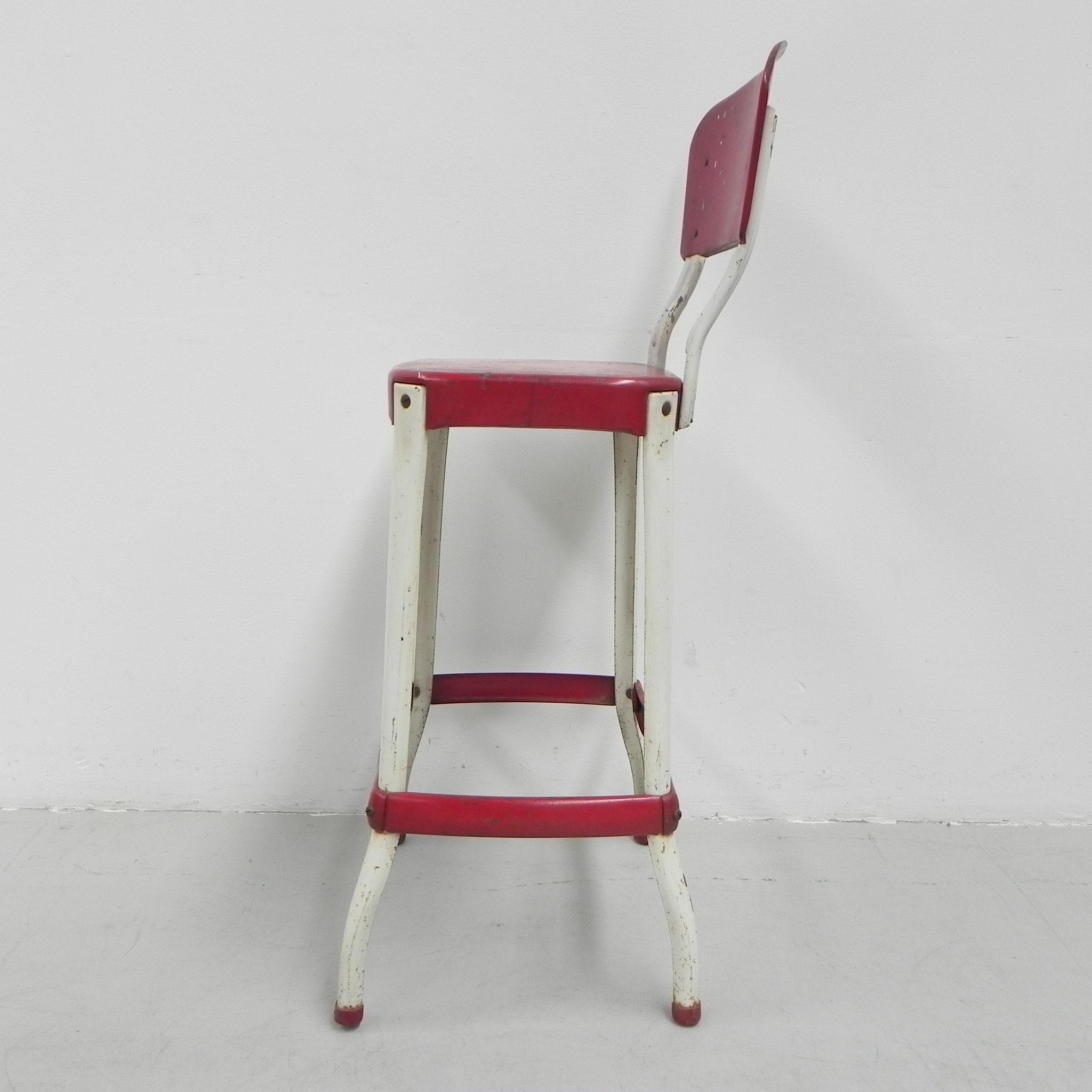 Industrial steel bar stool, stool, Cosco