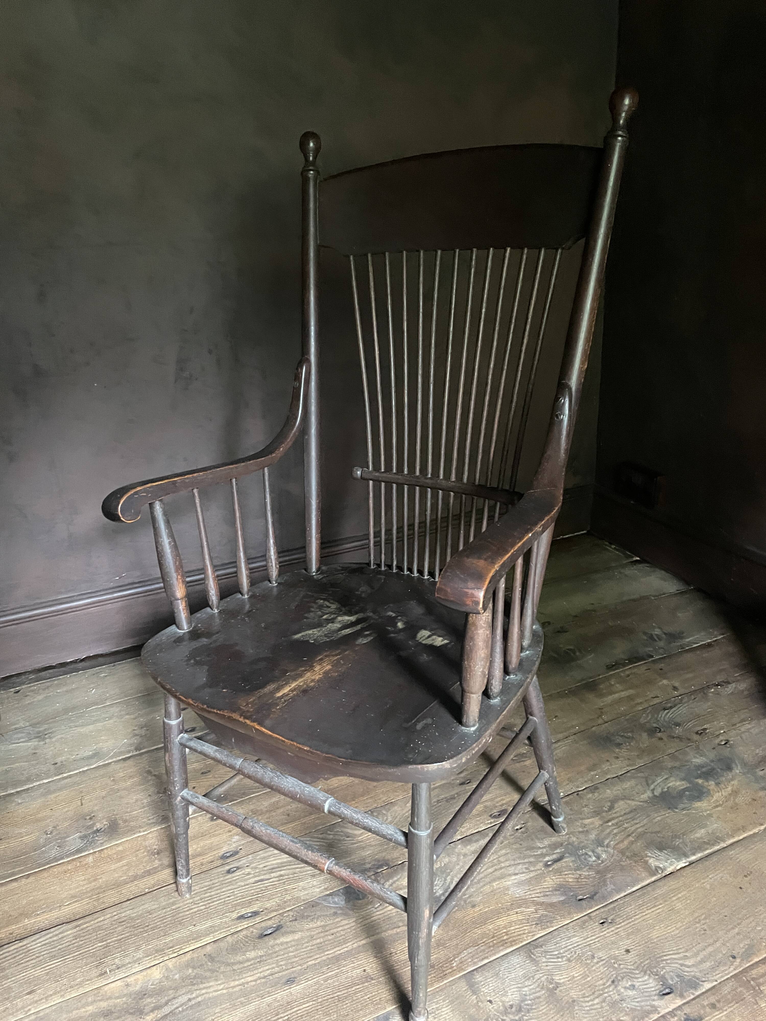 Antique Comb Back Windsor Armchair | Country House Chair | Primitive Folk F