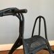 Rocking horse in rattan and bamboo