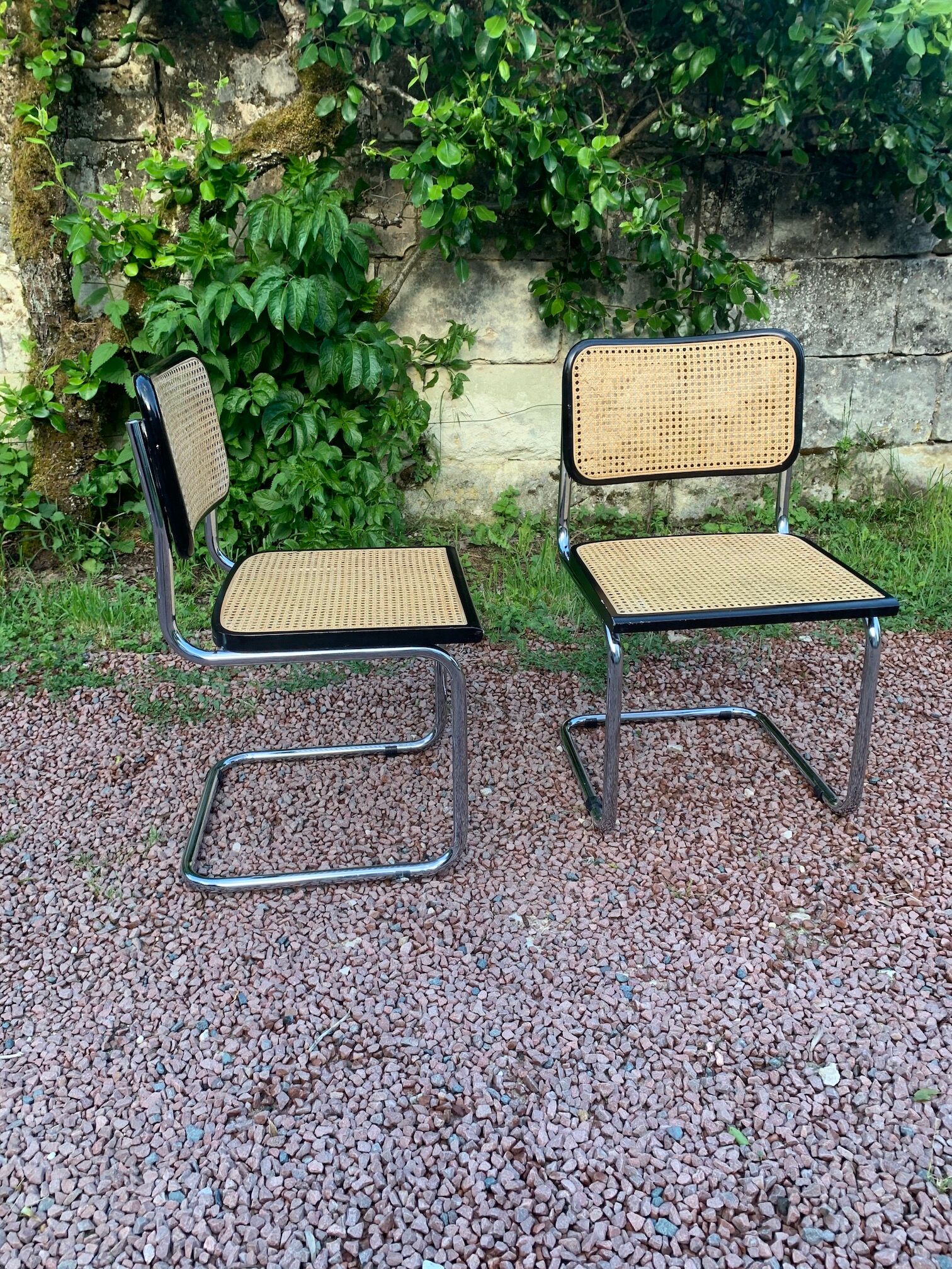 Pair of Cesca B32 chairs by Marcel Breuer