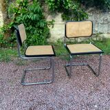 Pair of Cesca B32 chairs by Marcel Breuer