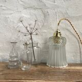 Art Deco-style glass hanging lamp