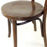 Chaise de bistro Thonet en bois courbé, Tchécoslovaquie 1940