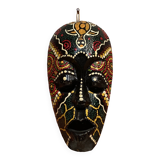 Masque mural en bois