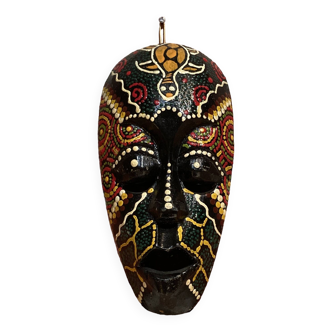 Wooden wall mask