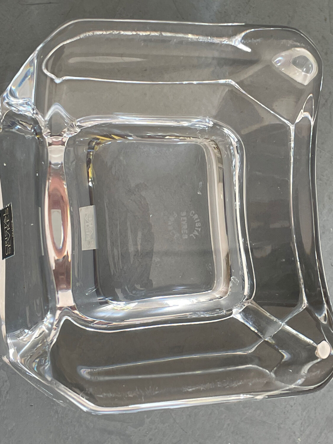 Sevres crystal ashtray