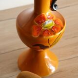 Vase à fleurs Poët-Laval modèle "Isabelle" en céramique orange