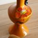 Poët-Laval flower vase, "Isabelle" model, in orange ceramic