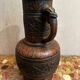 Jasba Vase 5005 - West Germany 60’s - Relief decor, Zoomorphic handles -