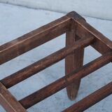 French mid-century wooden luggage racks