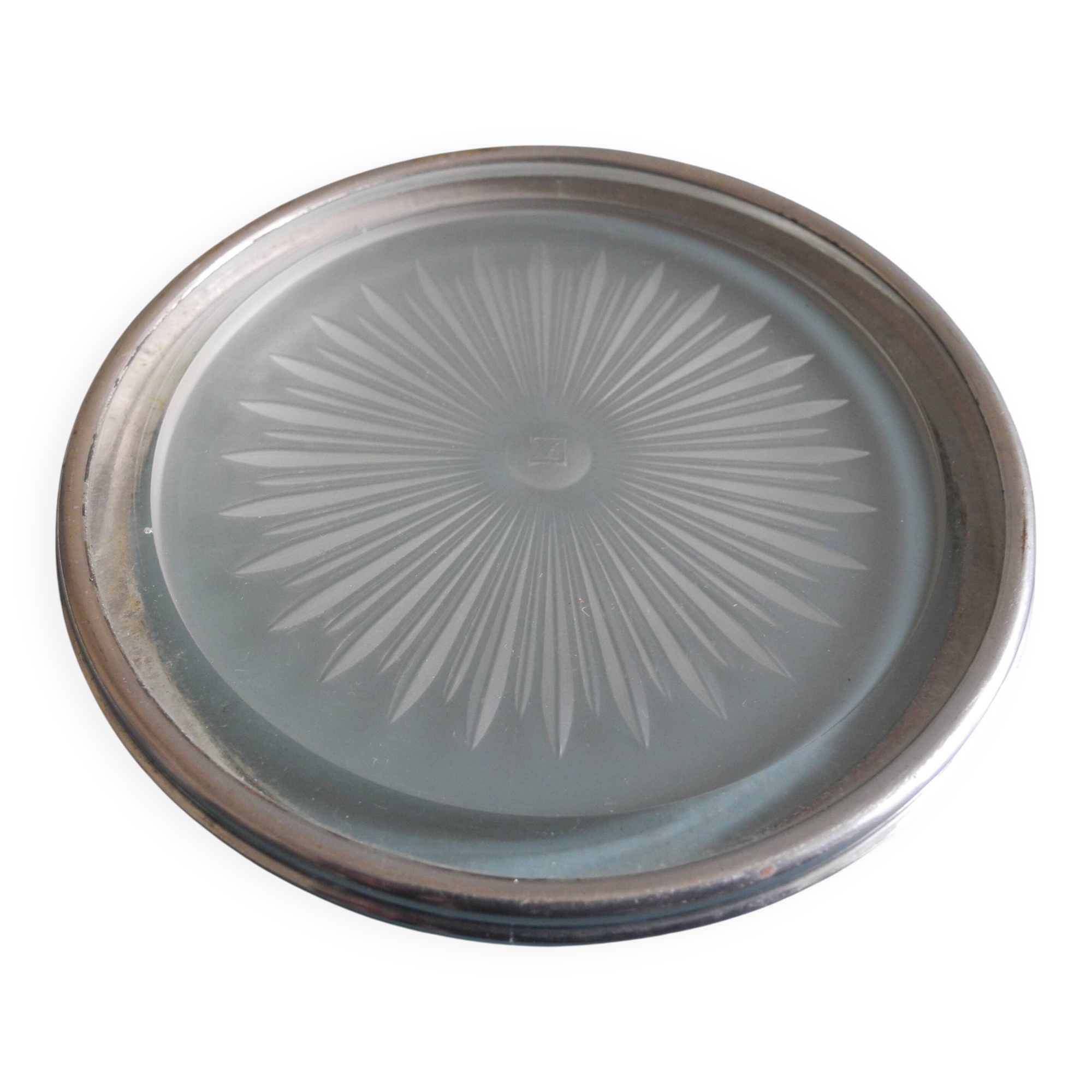 vintage bottle coaster Maure-Vieil glassware