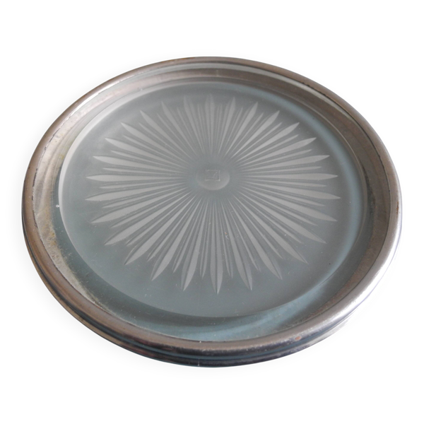 ancien dessous bouteille verrerie Maure-Vieil vintage bottle coaster wine