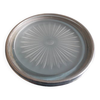 vintage bottle coaster Maure-Vieil glassware