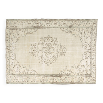 Beige Vintage Anatolian Carpet-1761