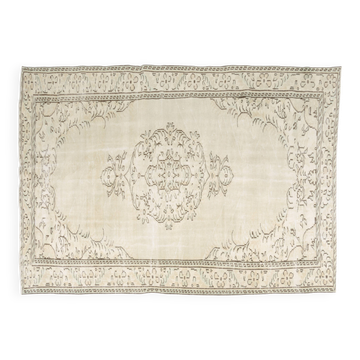 Beige Vintage Anatolian Carpet-1761