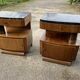 Pair of art deco bedsides