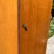 Vintage wardrobe 1960 blond wood and metal feet