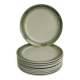 Set of 10 flat plates Villeroy and Boch, vintage Mettlach