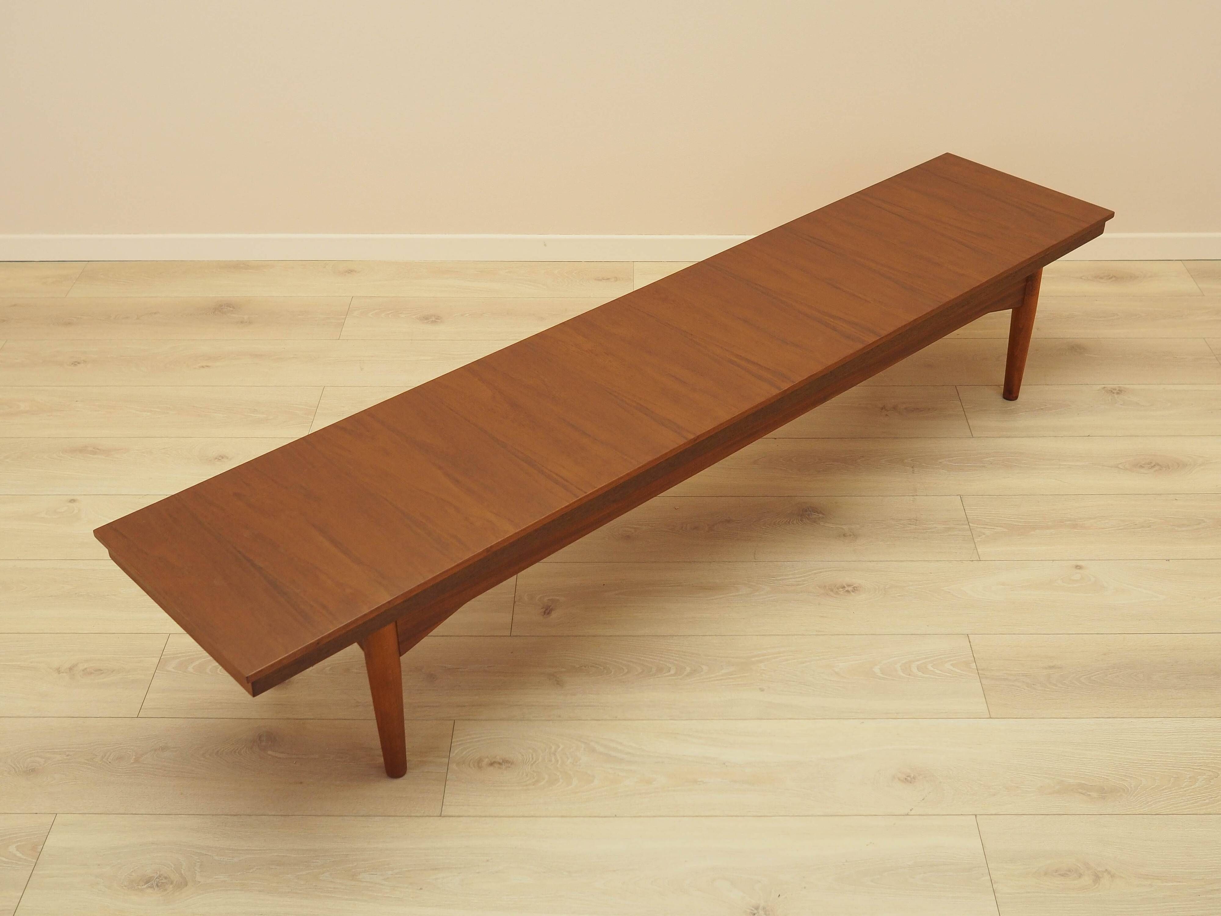 Teak lowboard, Danish design, 1970s, made in Denmark