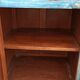 Buffet en bois bleu avec 2 tiroirs et 2 portes