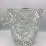 Champagne bucket in glass or crystal called bohemian