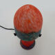 Lampe champignon en pâte de verre marmoréen orange bleu, année 80