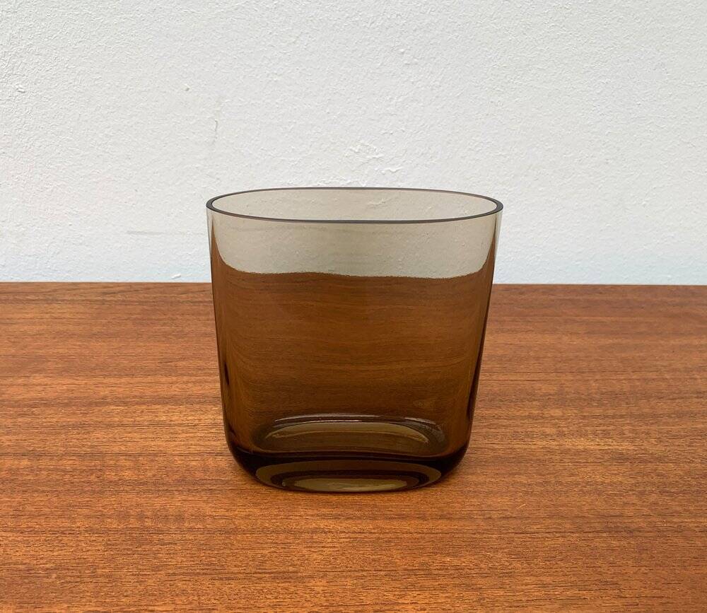Grand vase en verre vintage allemand de Peill & Putzler, années 1970
