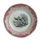 Digoin Sarreguemines Plate in July