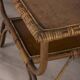 Vintage 1960s Italian design bamboo and wood side table