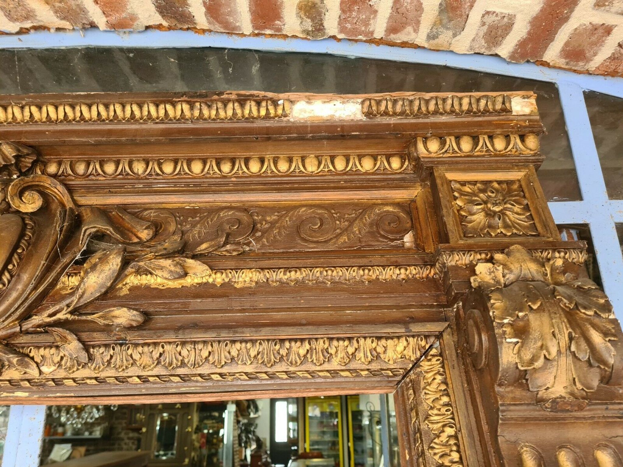 Encadrement de miroir trumeau panoramique