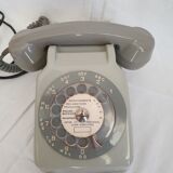 Vintage phone SOCOTEL S 63 grey