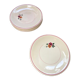 11 plates vintage 40s, floral pattern