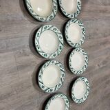 Set of 8 plates