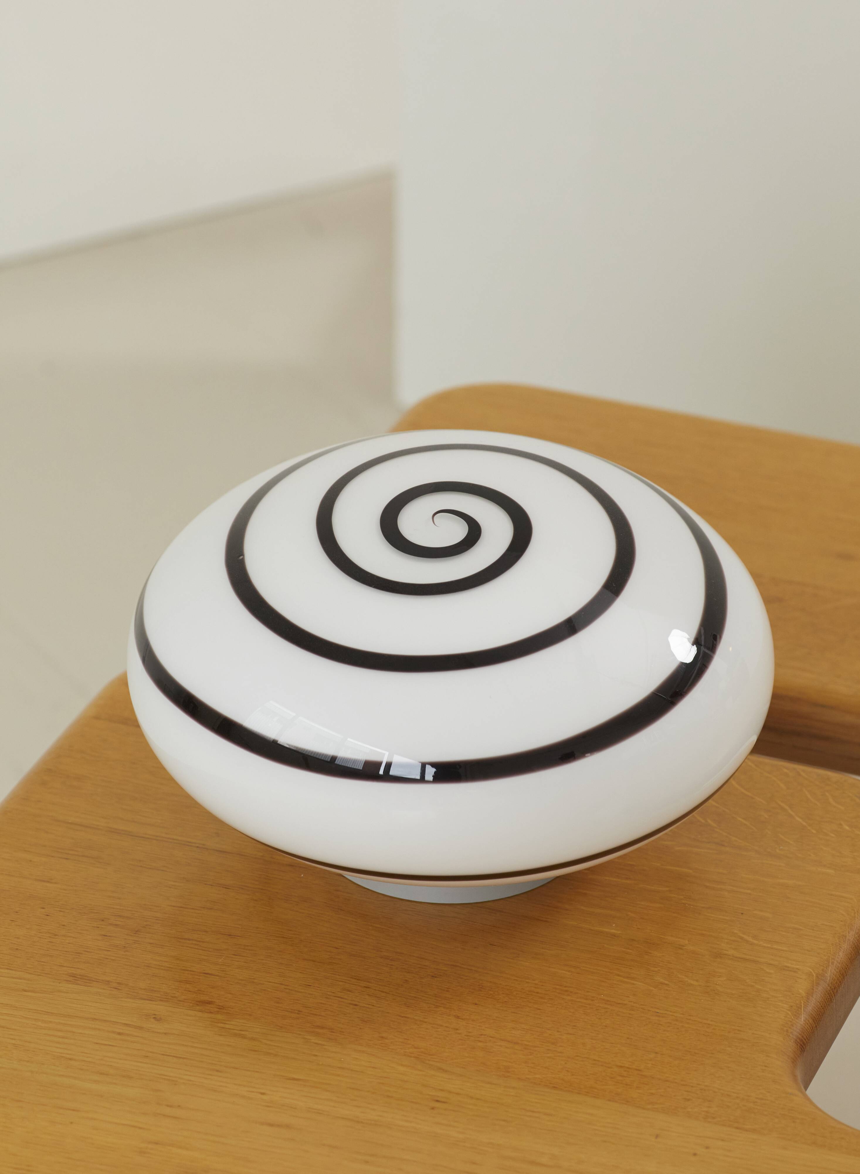 Glass lamp Swirl Zebra by Eglo vintage 80s/90s