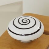 Glass lamp Swirl Zebra by Eglo vintage 80s/90s