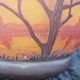 Large bowl on pedestal Daum Nancy – Lakeside landscape 1910