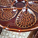 Set of 12 oyster plates – France – vintage – Ø23.5 cm