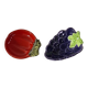 Two vintage fruit-shaped bowls